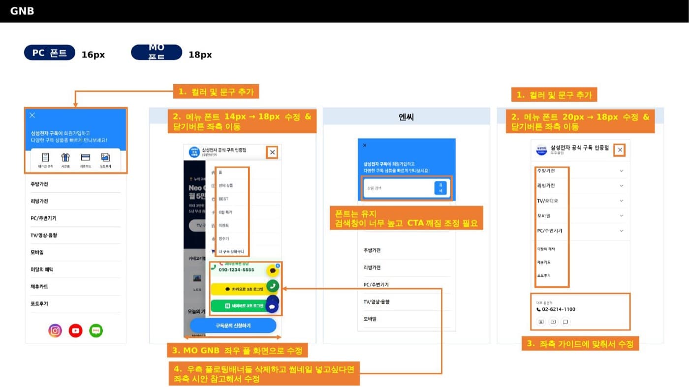 Feedback left on the screen